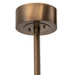 Meyda Lighting Tall Pines 55" 20-Light 2-Tier Antique Copper Chandelier With Silver Mica Shade Glass and Fan