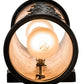 Meyda Lighting Tall Pines 5"W x 12"H 2-Light Textured Black Wall Sconce With Silver Mica Shade Glass