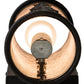 Meyda Lighting Tall Pines 5"W x 9"H 2-Light Textured Black Wall Sconce With Silver Mica Shade Glass