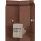Meyda Lighting Tall Pines 6" 2-Light Rust Powder Coat Corner Wall Sconce With Amber Mica Shade Glass