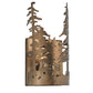 Meyda Lighting Tall Pines 6" Antique Copper Wall Sconce