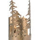 Meyda Lighting Tall Pines 6" Antique Copper Wall Sconce