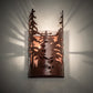 Meyda Lighting Tall Pines 6" Rust Wall Sconce