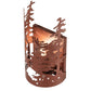 Meyda Lighting Tall Pines 6" Rust Wall Sconce