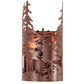 Meyda Lighting Tall Pines 6" Rust Wall Sconce