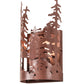 Meyda Lighting Tall Pines 6" Rust Wall Sconce