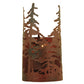 Meyda Lighting Tall Pines 6" Rust & Wrought Iron Wall Sconce