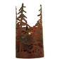 Meyda Lighting Tall Pines 6" Rust & Wrought Iron Wall Sconce