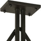 Meyda Lighting Tall Pines 60" 4-Light Oil Rubbed Bronze Island Pendant Light With Silver Mica Shade Glass