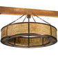 Meyda Lighting Tall Pines 62" 16-Light New Copper Vein Pendant Light With Ambra Siena Idalight Shade Glass