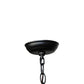 Meyda Lighting Tall Pines 66895 22" 2-Light Textured Black Pendant Light With Amber Mica Shade Glass