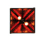 Meyda Lighting Tall Pines 66895 22" 2-Light Textured Black Pendant Light With Amber Mica Shade Glass