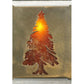 Meyda Lighting Tall Pines 7" Antique Copper Wall Sconce With Amber & Silver Mica Shade Glass