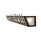 Meyda Lighting Tall Pines 72" 10-Light Light Burnished Antique Copper Vanity Light With Clear Frosted Shade Glass