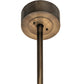 Meyda Lighting Tall Pines 73" 24-Light Antique Copper Chandelier With Ambra Siena Idalight Shade and Fan