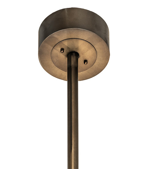 Meyda Lighting Tall Pines 73" 24-Light Antique Copper Chandelier With Ambra Siena Idalight Shade and Fan
