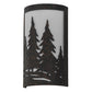 Meyda Lighting Tall Pines 8" 2-Light Copper Rust Ada Wall Sconce With White Statuario Idalight Shade Glass