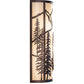 Meyda Lighting Tall Pines 8" 2-Light Mahogany Bronze Mountain Biker Wall Sconce With Beige Sahara Taupe Idalight Shade