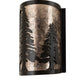 Meyda Lighting Tall Pines 8" Timeless Bronze Wall Sconce With Silver Mica Shade Glass