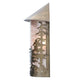 Meyda Lighting Tall Pines 9" Antique Copper Wall Sconce With Silver Mica Shade Glass