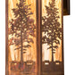 Meyda Lighting Tamarack 10" Vintage Copper Wall Sconce With Travertine Idalight Shade Glass