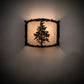 Meyda Lighting Tamarack 12" Dark Burnished Antique Copper Wall Sconce With Creme Carrare Idalight Shade Glass
