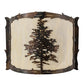 Meyda Lighting Tamarack 12" Dark Burnished Antique Copper Wall Sconce With Creme Carrare Idalight Shade Glass