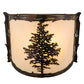 Meyda Lighting Tamarack 12" Dark Burnished Antique Copper Wall Sconce With Creme Carrare Idalight Shade Glass