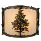 Meyda Lighting Tamarack 12" Dark Burnished Antique Copper Wall Sconce With Creme Carrare Idalight Shade Glass