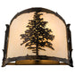 Meyda Lighting Tamarack 12" Dark Burnished Antique Copper Wall Sconce With Creme Carrare Idalight Shade Glass