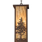 Meyda Lighting Tamarack 14" Vintage Copper Pendant Light With Travertine Idalight Shade Glass