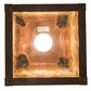 Meyda Lighting Tamarack 14" Vintage Copper Pendant Light With Travertine Idalight Shade Glass