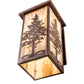 Meyda Lighting Tamarack 14" Vintage Copper Wall Sconce With Travertine Idalight Shade Glass