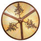 Meyda Lighting Tamarack 16" 2-Light Vintage Copper Flush Mount Light With Beige Iridescent Shade Glass