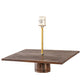 Meyda Lighting Tamarack 16"Sq Vintage Copper Outdoor Post Mount Light With Beige Travertine Idalight Shade