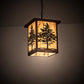 Meyda Lighting Tamarack 190096 14" Vintage Copper Pendant Light With Travertine Idalight Shade Glass