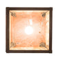Meyda Lighting Tamarack 190096 14" Vintage Copper Pendant Light With Travertine Idalight Shade Glass