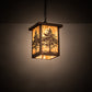 Meyda Lighting Tamarack 194234 14" Vintage Copper Pendant Light With Travertine Idalight Shade