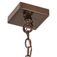 Meyda Lighting Tamarack 194234 14" Vintage Copper Pendant Light With Travertine Idalight Shade