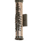 Meyda Lighting Tamarack 4" 2-Light Oil Rubbed Bronze Wall Sconce With Silver Mica Shade Glass