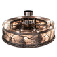 Meyda Lighting Tamarack 45" 16-Light Mahogany Bronze Chandelier With Silver Mica Shade Glass and Fan