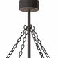 Meyda Lighting Tamarack 45" 16-Light Oil Rubbed Bronze Chandelier With Silver Mica Shade Glass and Fan