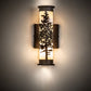 Meyda Lighting Tamarack 5" 2-Light Oil Rubbed Bronze Wall Sconce With Sahara Taupe Idalight Shade