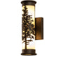 Meyda Lighting Tamarack 5" 2-Light Oil Rubbed Bronze Wall Sconce With Sahara Taupe Idalight Shade