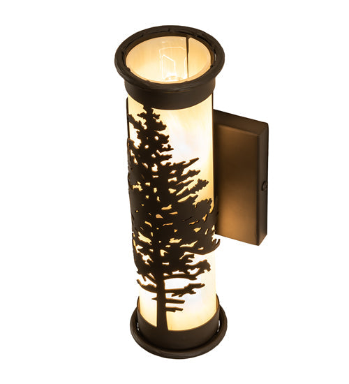 Meyda Lighting Tamarack 5" 2-Light Oil Rubbed Bronze Wall Sconce With Sahara Taupe Idalight Shade