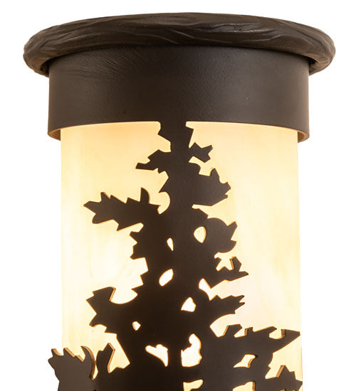 Meyda Lighting Tamarack 5" 2-Light Oil Rubbed Bronze Wall Sconce With Sahara Taupe Idalight Shade