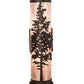 Meyda Lighting Tamarack 5" 2-Light Oil Rubbed Bronze Wall Sconce With Silver Mica Shade Glass