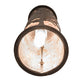 Meyda Lighting Tamarack 5" 2-Light Oil Rubbed Bronze Wall Sconce With Silver Mica Shade Glass
