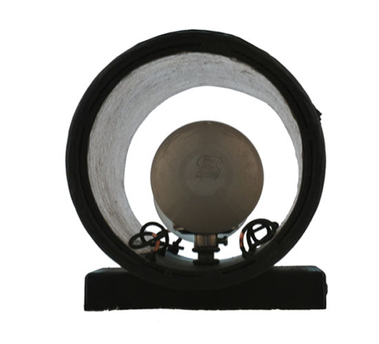 Meyda Lighting Tamarack 5" 2-Light Textured Black Wall Sconce With Silver Mica Shade Glass