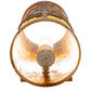 Meyda Lighting Tamarack 5" Antique Copper Wall Sconce With Amber Mica Shade Glass